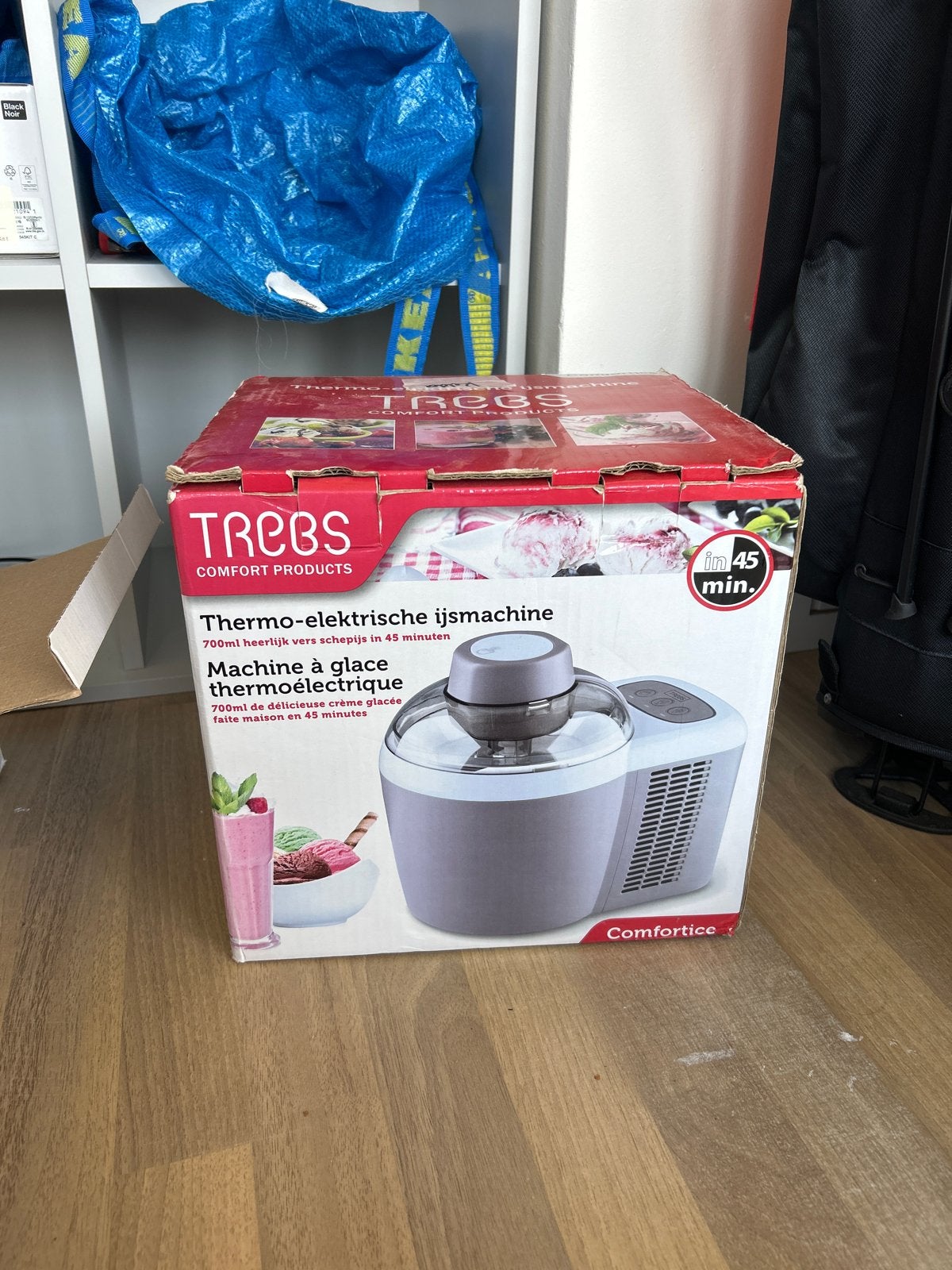Trebs Thermo-elektrische IJsmachine - Compleet, Ophalen of Verzenden, Zo goed als nieuw, Zelfvriezend