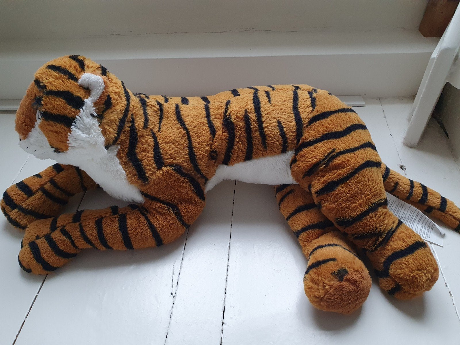IKEA DJUNGELSKOG Tijger Knuffel 70 cm, Oranje, IKEA, Nieuw, Ophalen of Verzenden