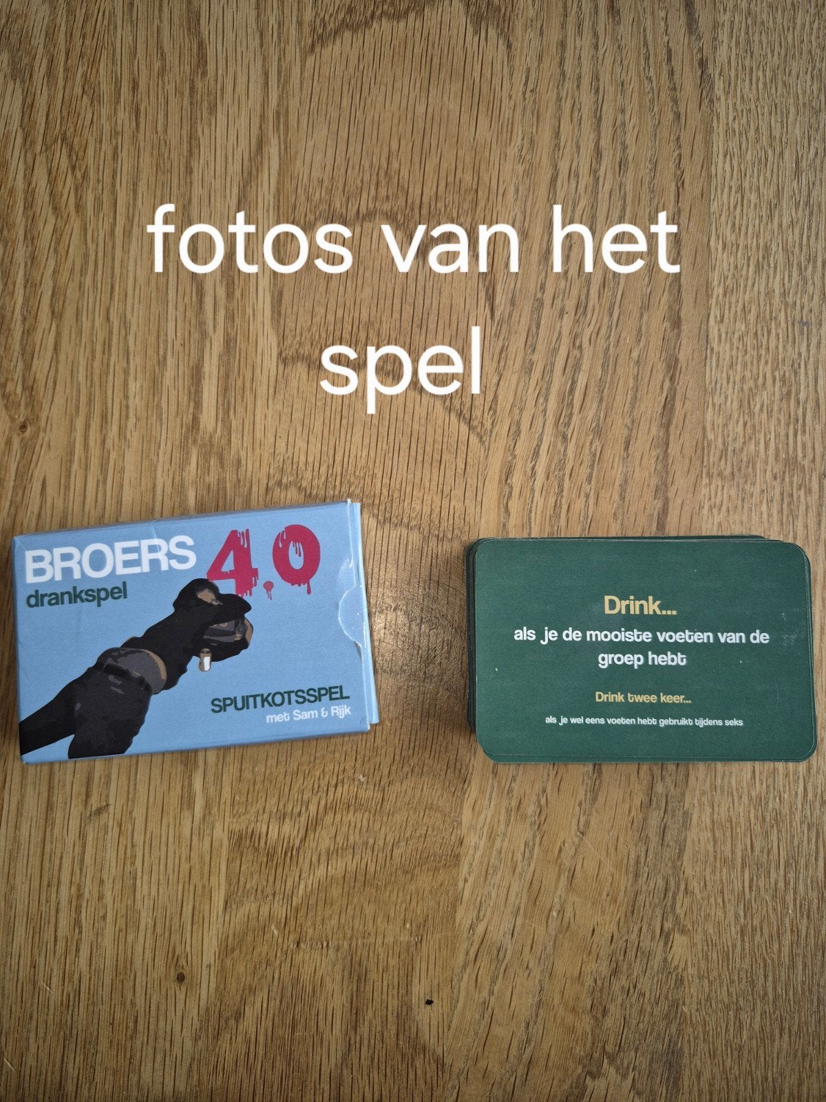 fotos van de kaarjes broers drankspel 4.0, Ophalen of Verzenden