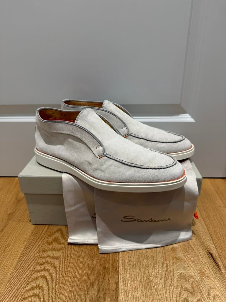 Santoni Hoge Loafer | UK 10 | (D110), Loafers, Verzenden, Wit, Nieuw