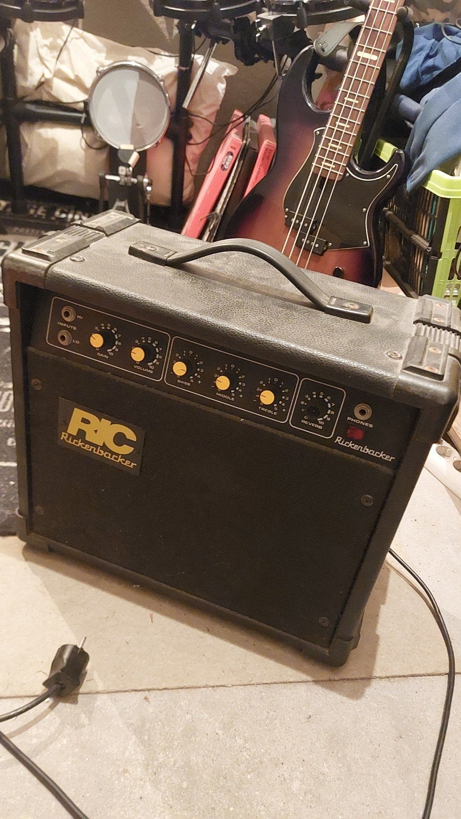 Vintage Rickenbacker RIC, RG15E, Ophalen, Gebruikt, Gitaar, Minder dan 50 watt