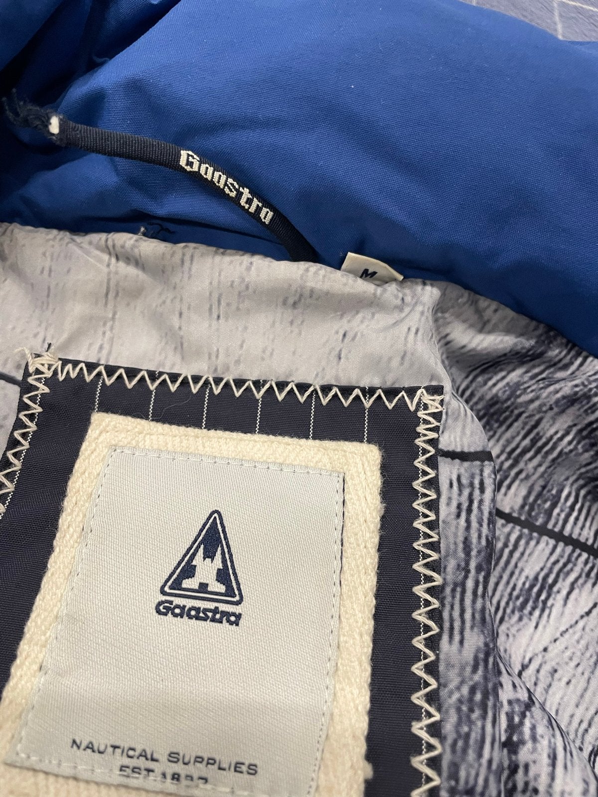 GAASTRA jas maat M, Ophalen, Gedragen, Maat 38/40 (M), Blauw