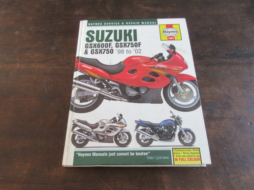 Suzuki GSX600F GSX750F GSX750 1998-2002 werkplaatshandboek, Motoren, Ophalen of Verzenden, Suzuki