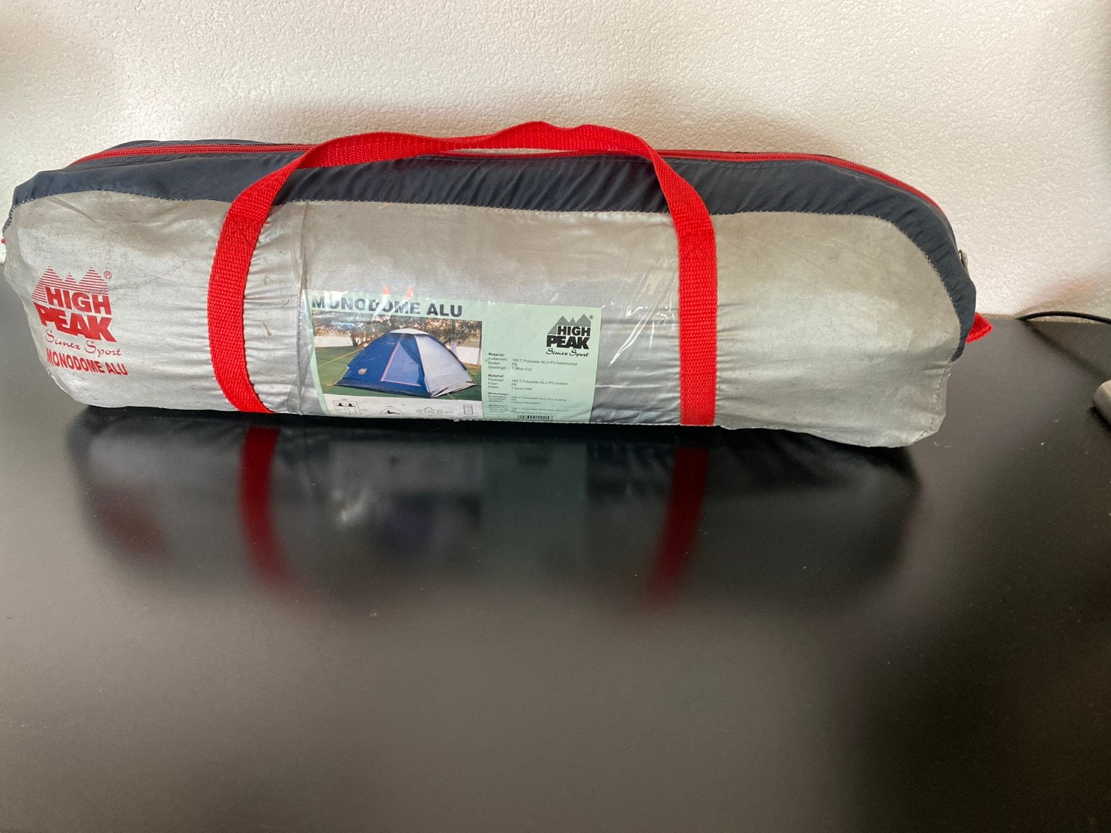High Peak Komodo Alu tent - 2 persoons, Ophalen of Verzenden, Gebruikt, Tot en met 2