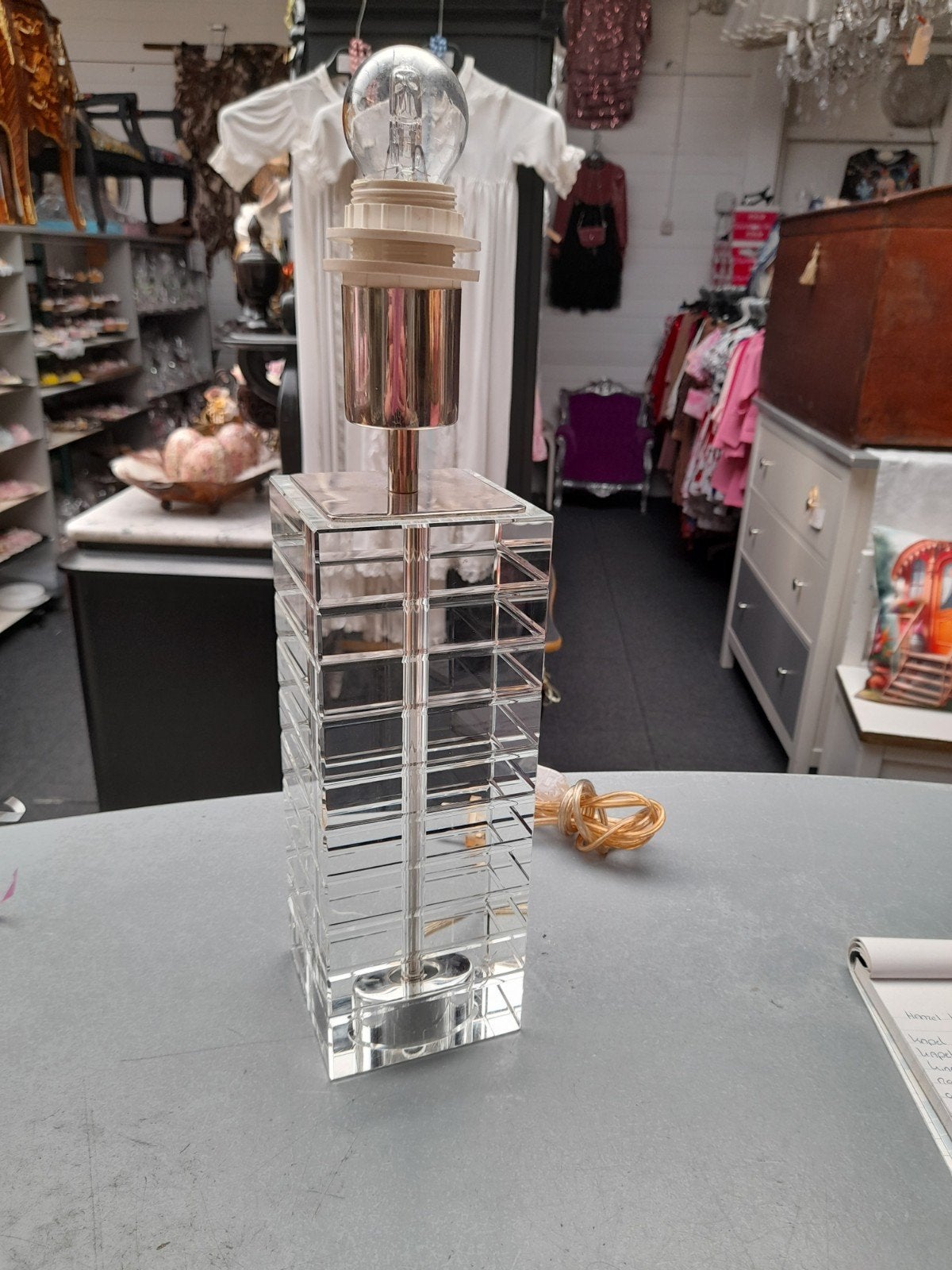 Mooie kristallen lampen voet, Ophalen of Verzenden