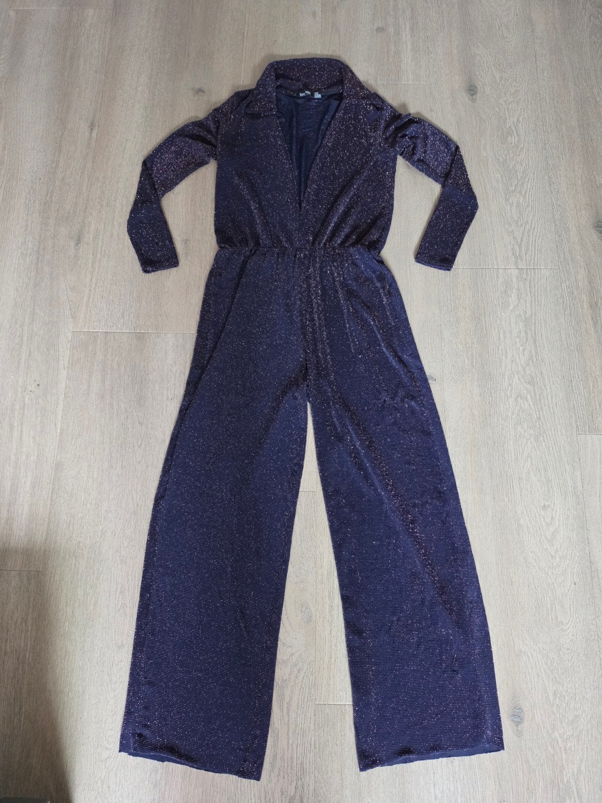 Donkerblauwe jumpsuit maat 36, Ophalen of Verzenden, Gedragen, Maat 36 (S), Blauw