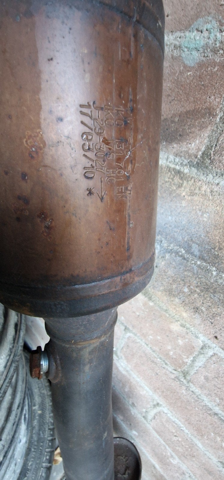 oem downpipe met kat ea113 golf 6 r20 cdl, Ophalen, Gebruikt, Audi