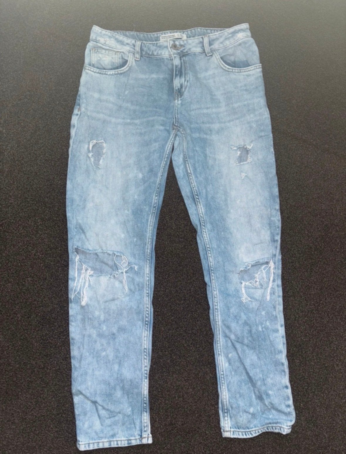 Zara Jeans "Today is the Day" - Maat 36, Ophalen of Verzenden, Zo goed als nieuw, Blauw, W28 - W29 (confectie 36)