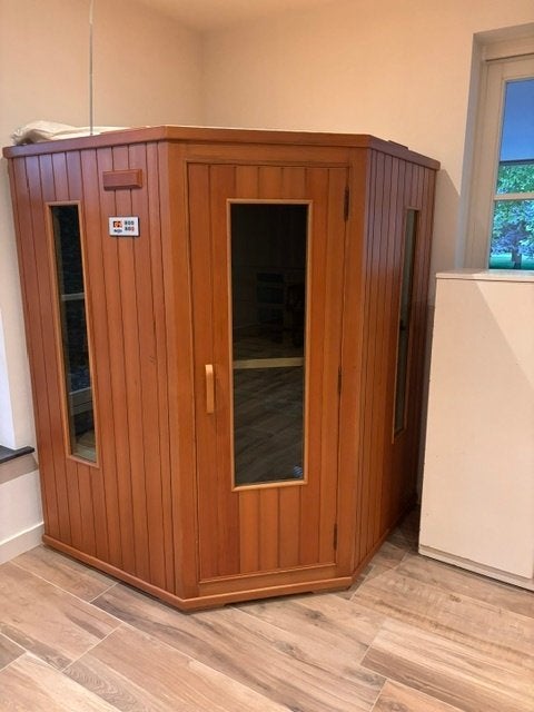 ruime sauna infrarood, Sport en Fitness, Sauna, Ophalen, Gebruikt, Infrarood, Complete sauna
