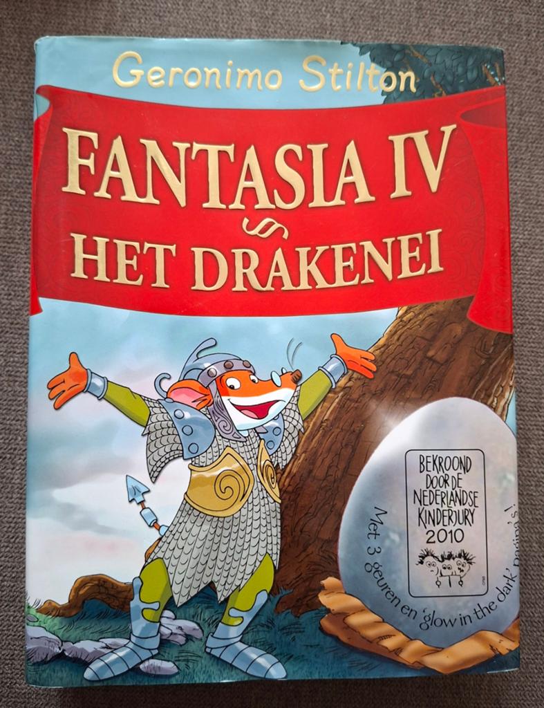 Geronimo Stilton - Fantasia IV: Het Draken Ei, Ophalen of Verzenden, Gelezen, Geronimo Stilton, Fictie