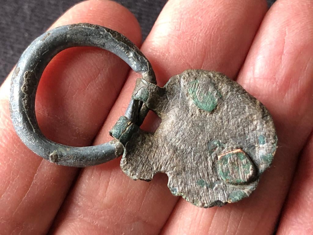 Romeinse riemgesp bodemvondst NEDERLAND apart model 1900jr, Antiek en Kunst, Antiek | Koper en Brons, Ophalen of Verzenden, Brons