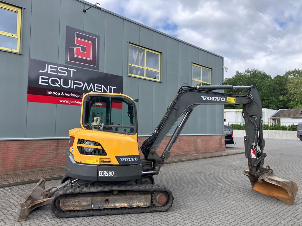 Volvo ecr58D 2018, 3000uur! 6ton kraan, Ophalen, Graafmachine