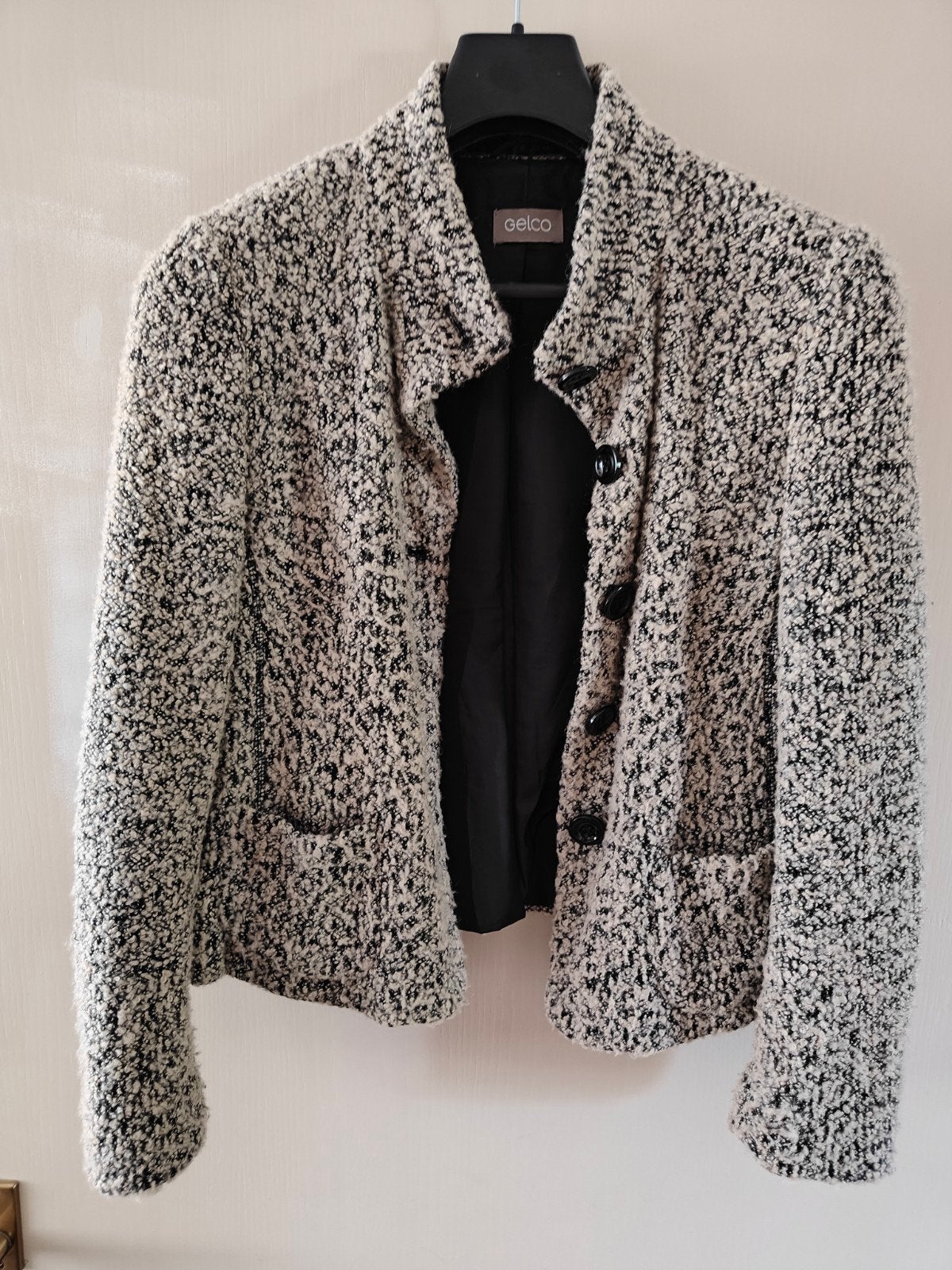GELCO Zwart/wit jasje maat 40-42, Kleding | Dames, Zwart, Maat 42/44 (L), Ophalen of Verzenden, Zo goed als nieuw