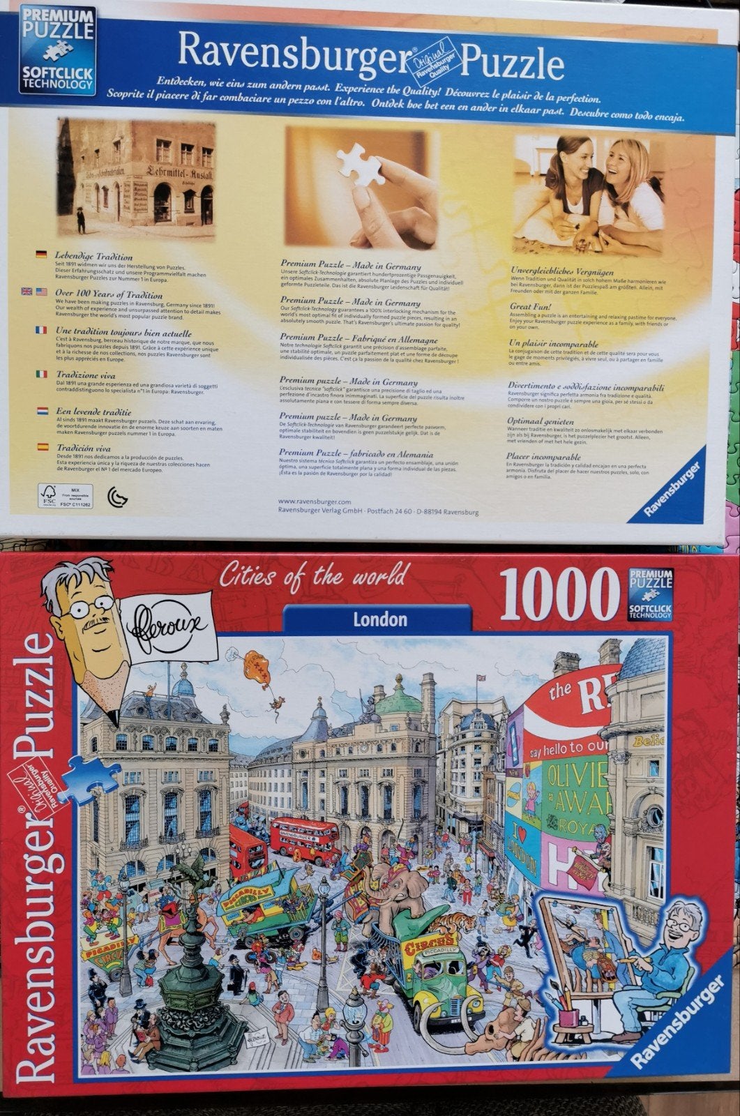 Ravensburger Legpuzzel London 1000 stukjes, Ophalen of Verzenden, 500 t/m 1500 stukjes, Gebruikt, Legpuzzel