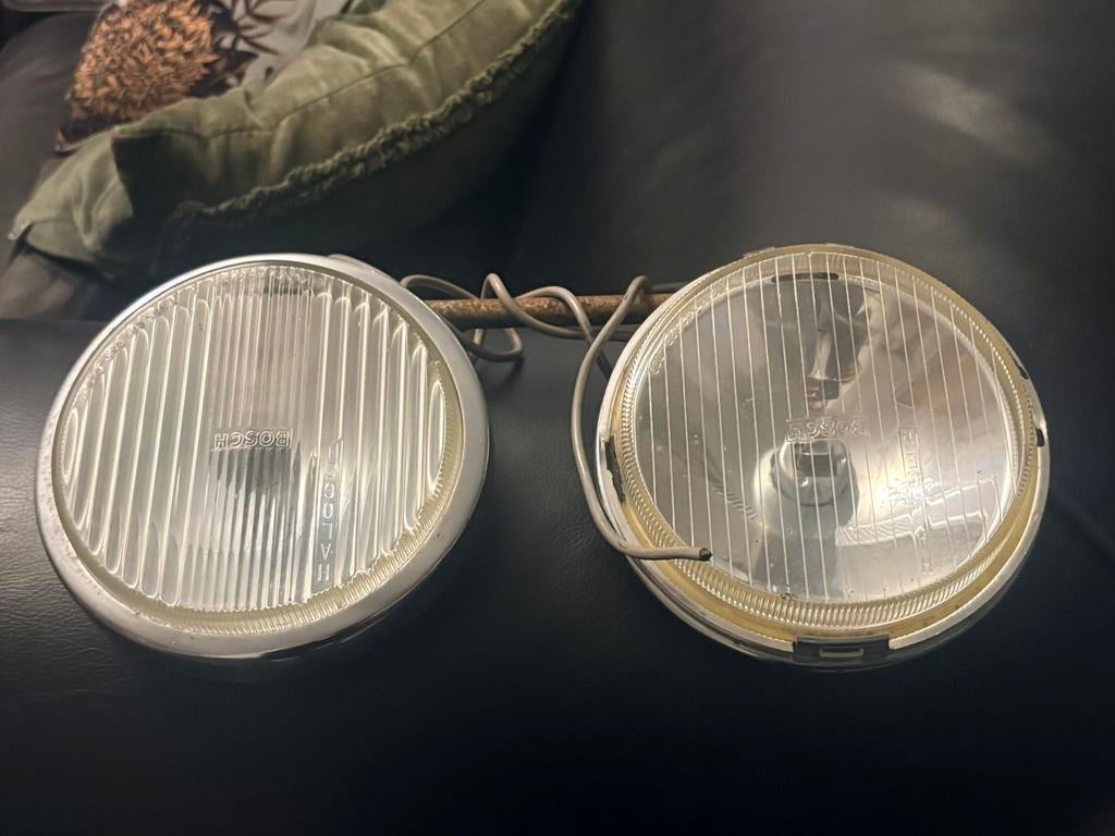 Bosch halogeen koplampen voor klassieke auto's (H3 chroom), Auto-onderdelen, Verlichting, Ophalen of Verzenden, Mercedes-Benz