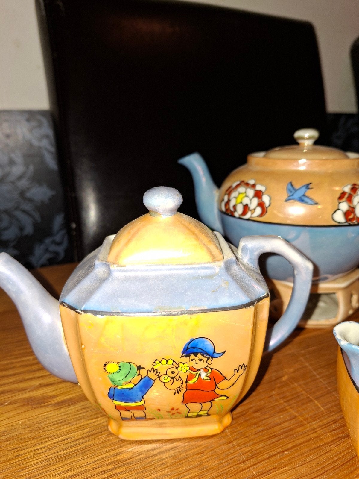 Retro Kinder Servies - Theeserviesje met Kinderfiguren, Antiek en Kunst, Ophalen of Verzenden