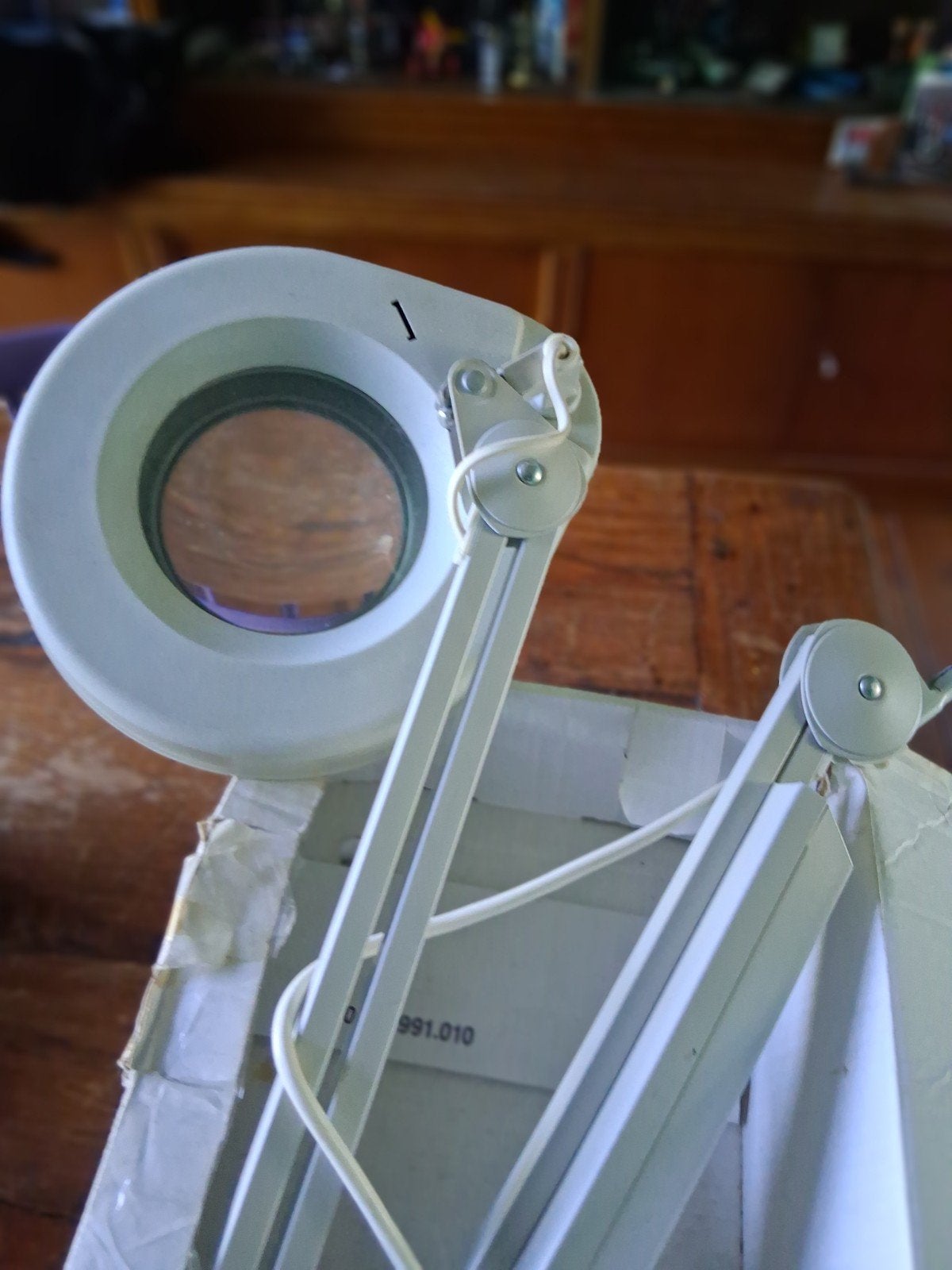 Vergrootglas lamp met klem - Ideaal voor hobby en werk, Gebruikt, Kunststof, Ophalen of Verzenden, Modern