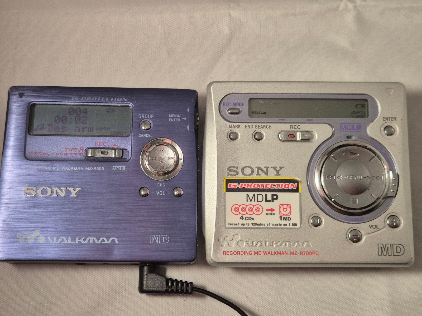 Sony MD MZ-R700PC, MZ-R909 - Onderdelen of Reparatie, Ophalen of Verzenden, Minidisc-recorder