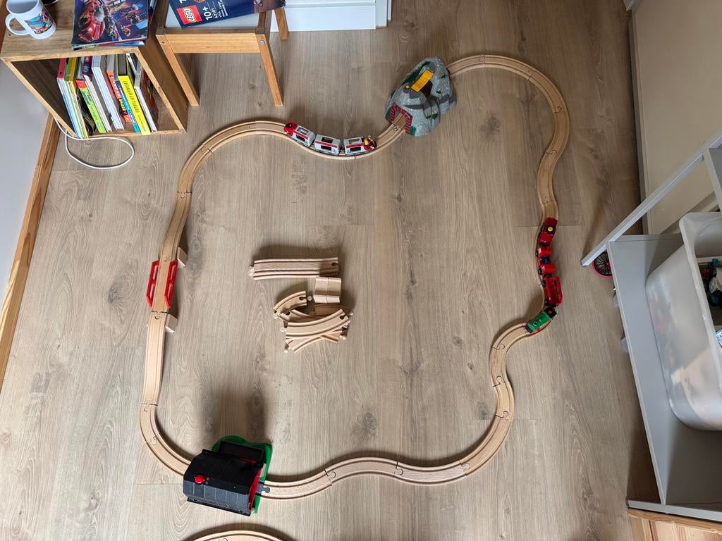 Brio trein set met boerderij en brug, Ophalen, Gebruikt