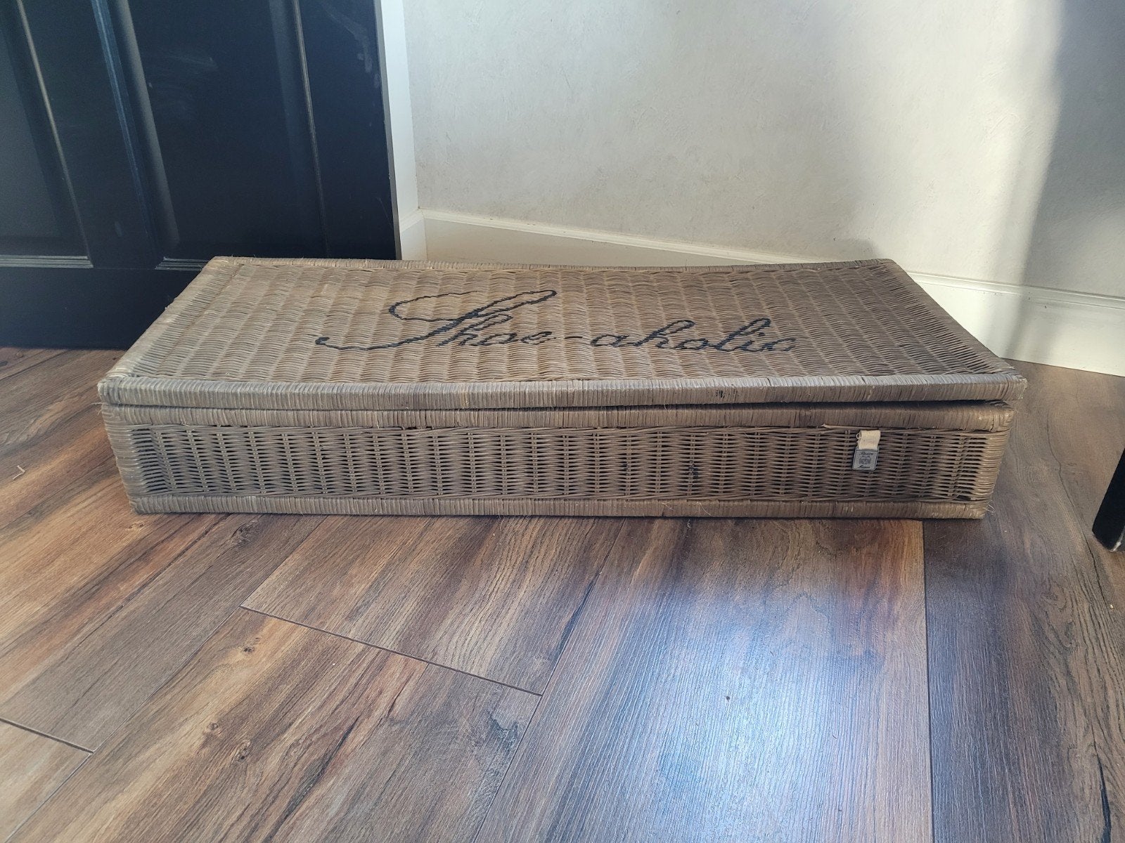 shoe a holic shoe aholic RM mand schoenenmand riviera maison, Overige materialen, Minder dan 50 cm, 50 tot 100 cm, Verzenden