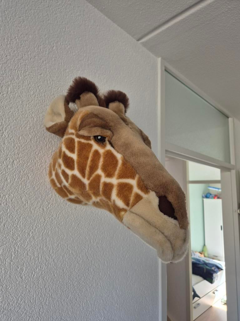 WILD & SOFT Giraffe Hoofd pluche, Ophalen, Zo goed als nieuw
