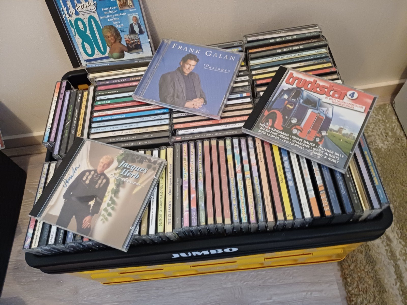 Grote collectie Nederlandstalige muziek CD's (ca. 150 stuks), Ophalen, Gebruikt, Levenslied of Smartlap, Inclusief doosje