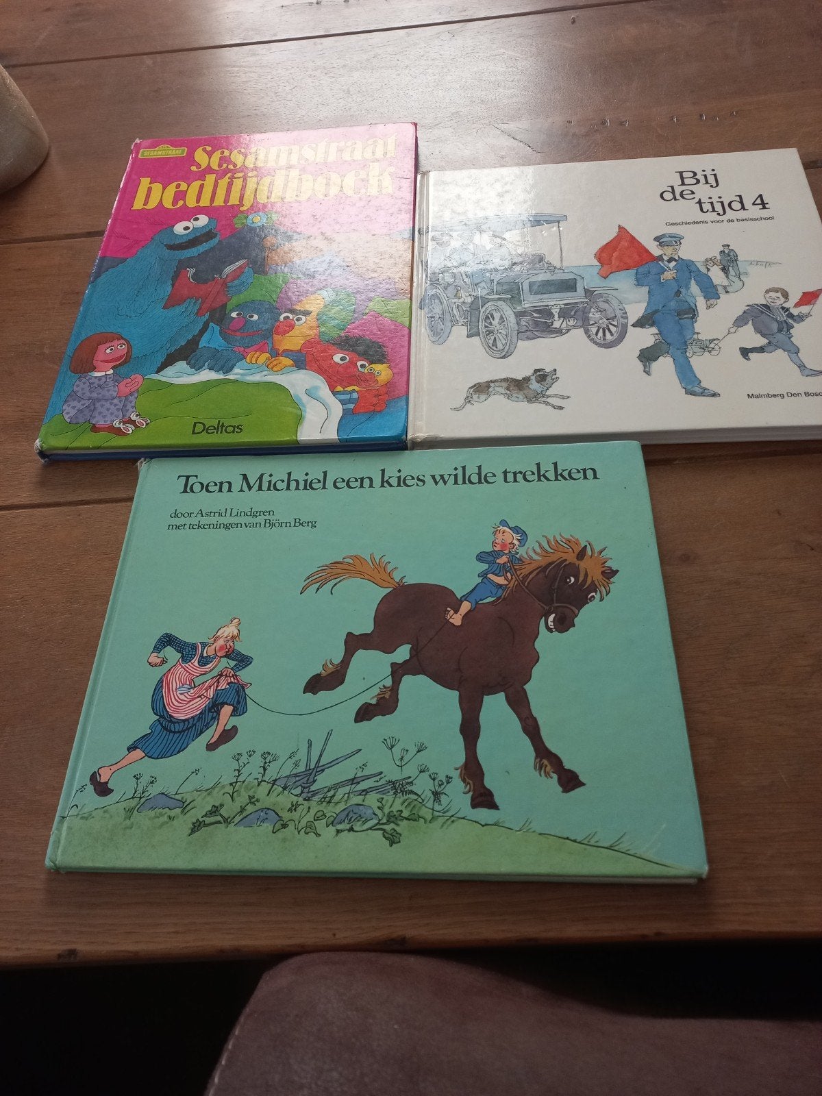 3 mooie kinderboeken: Sesamstraat, Bij de tijd 4, Michiel, Boeken, Ophalen of Verzenden