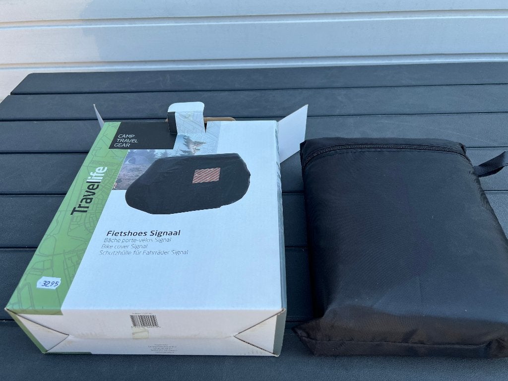 Fietshoes voor 2 fietsen met ruimte voor gevarenbord, Ophalen of Verzenden, Nieuw