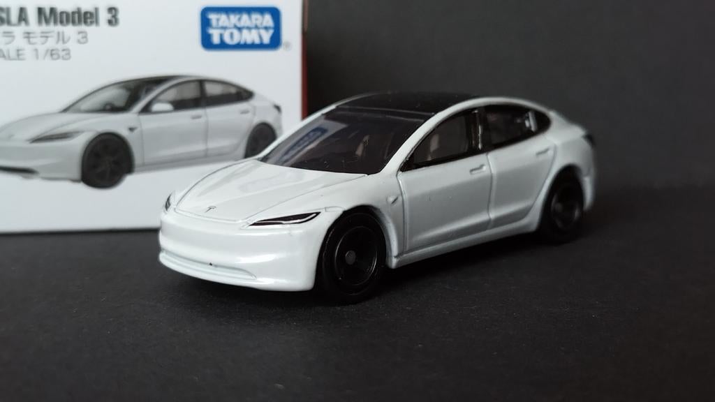 Tesla Model 3 Facelift 1:63 Tomica Tomy Pol, Japan, Auto, Verzenden, Nieuw