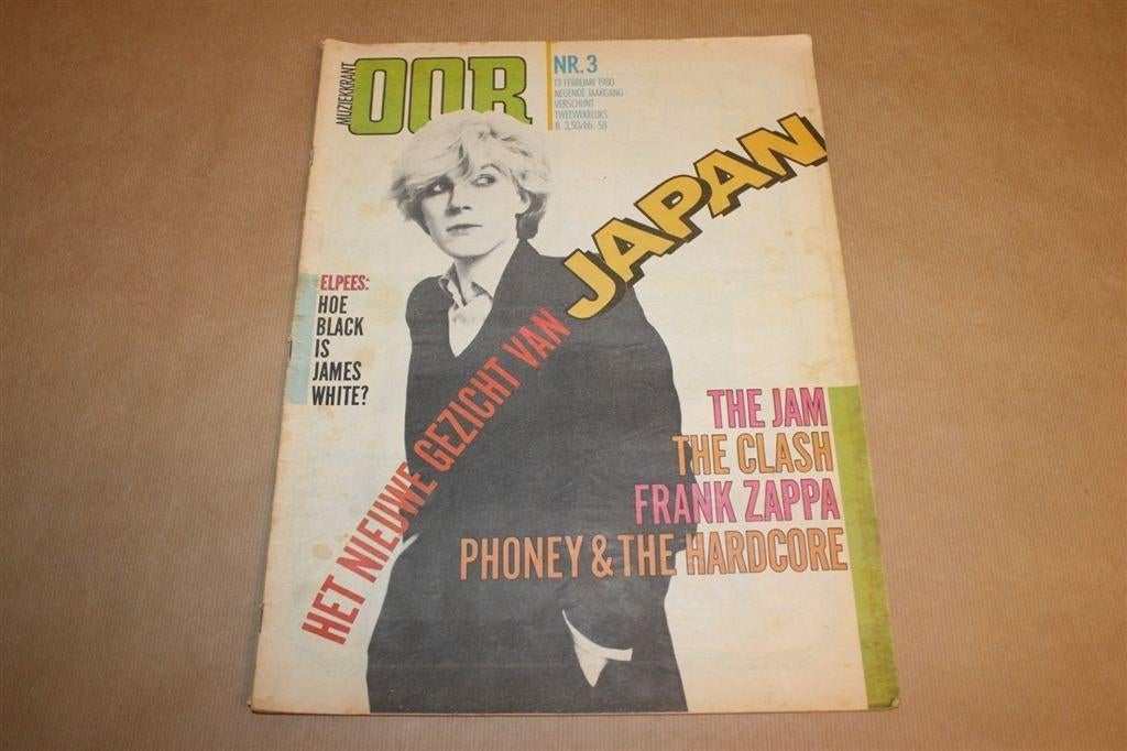 Oor Muziekkrant - 1980 - Japan, The Jam, Frank Zappa, Ophalen of Verzenden, Zo goed als nieuw, Muziek, Film of Tv