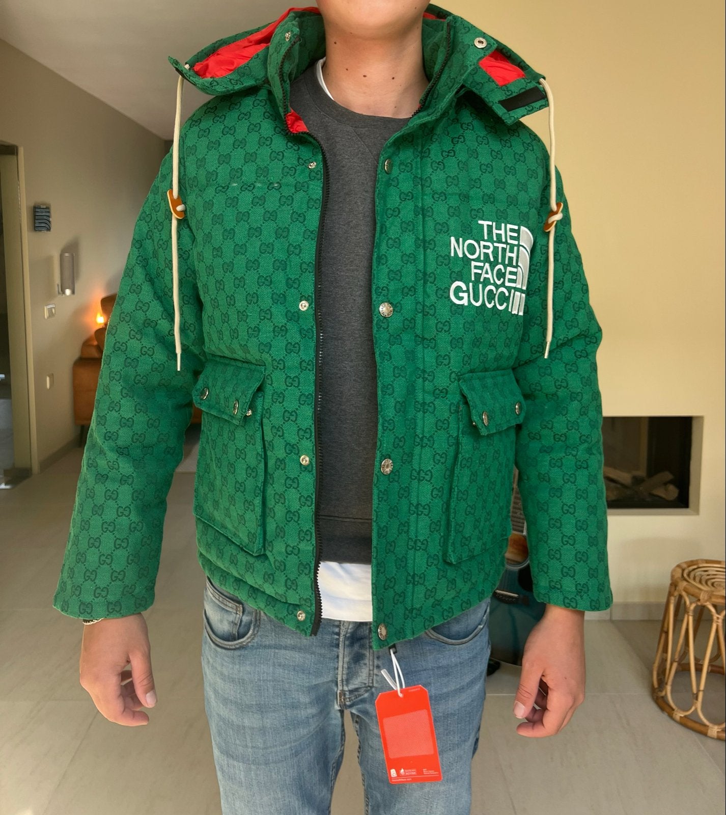 Gucci X The North Face Jas - Nieuw met kaartjes, Ophalen of Verzenden, Nieuw, Maat 38/40 (M), Groen