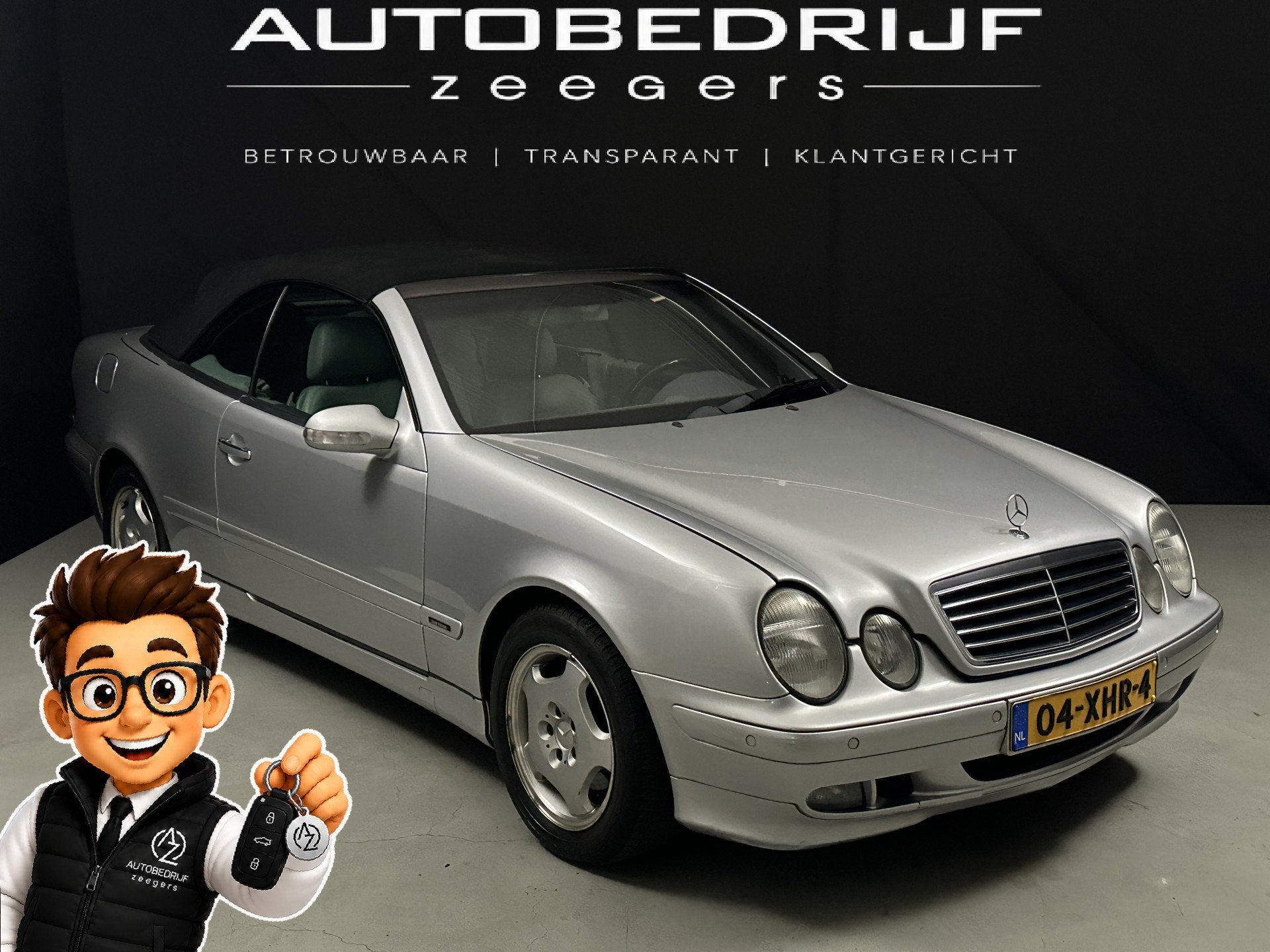 Mercedes-Benz CLK-Klasse Cabrio 200 K. Elegance Cabrio Final, Auto's, Automaat, 1998 cc, Achterwielaandrijving, Gebruikt