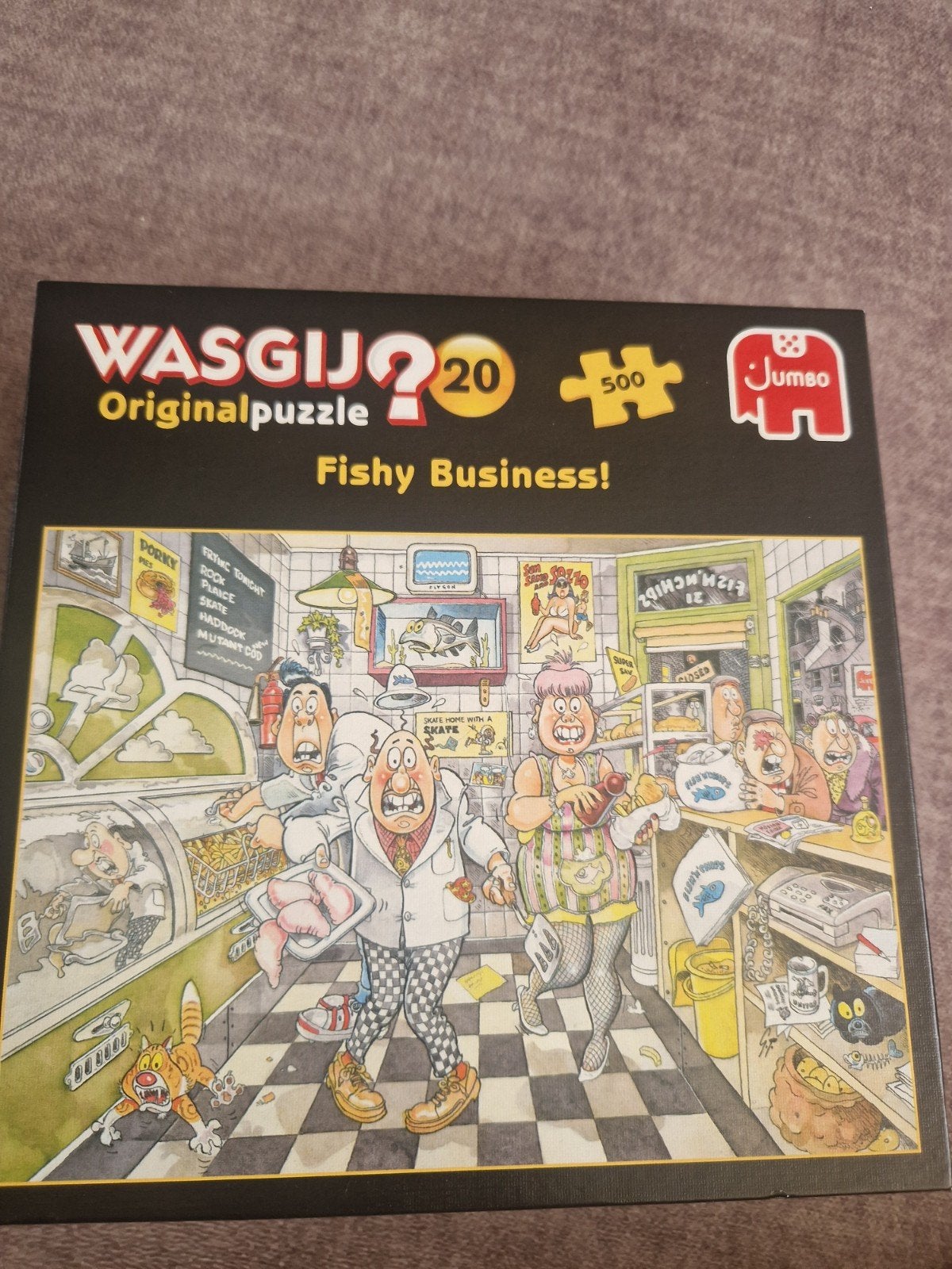 WASGIJ? Originalpuzzel 20 Fishy Business! (500 stukjes), Ophalen of Verzenden