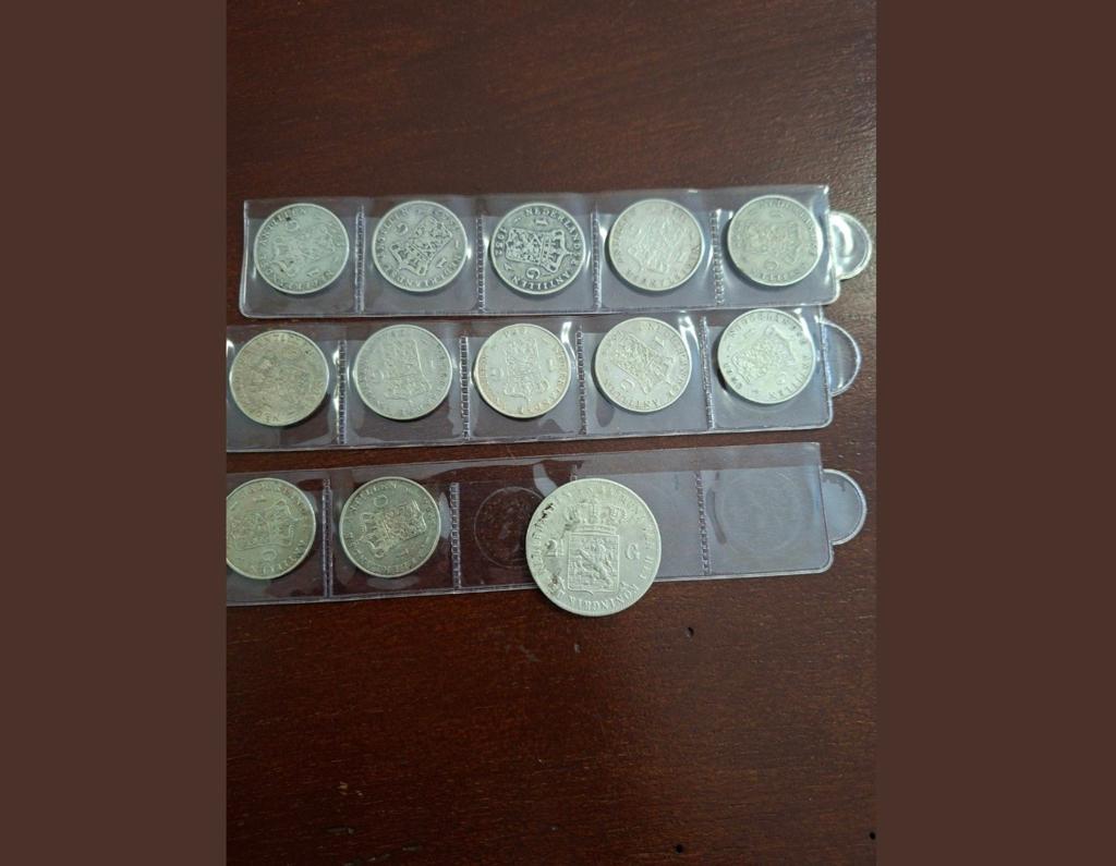 Zilveren munten   goed voor 110gr zuiver zilver, Postzegels en Munten, Munten | Nederland, Ophalen of Verzenden, Koningin Juliana