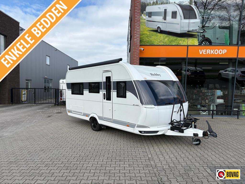Hobby De Luxe 460 UL, Caravans en Kamperen, Caravans, Rondzit, Hobby, Bedrijf, Schokbreker