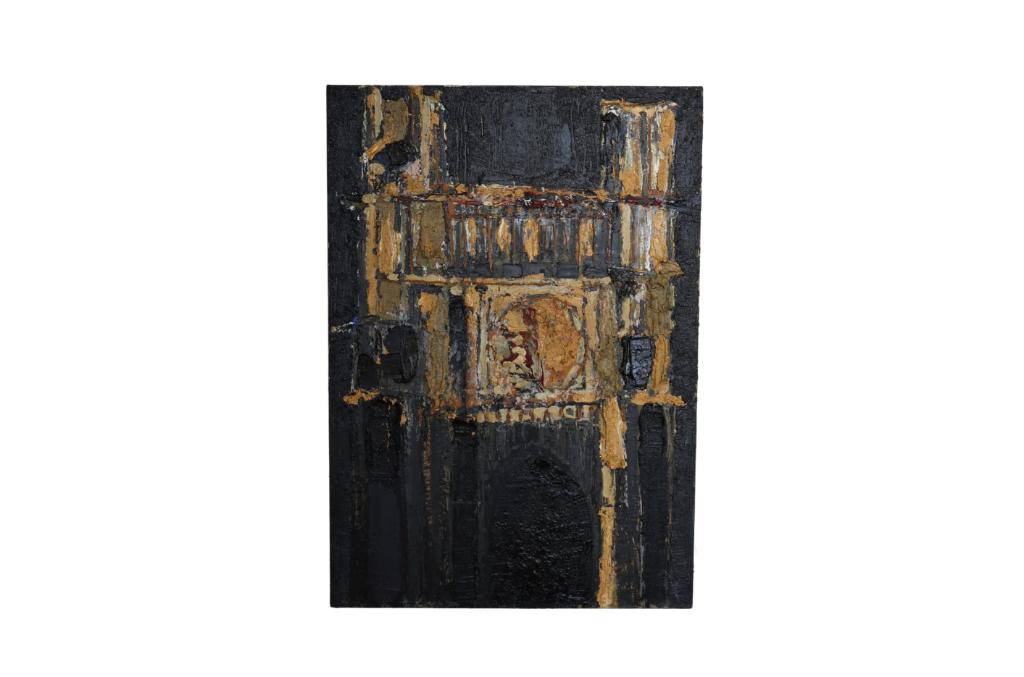 Abstract reliëf op doek – Gerard van Iersel, Antiek en Kunst, Ophalen of Verzenden