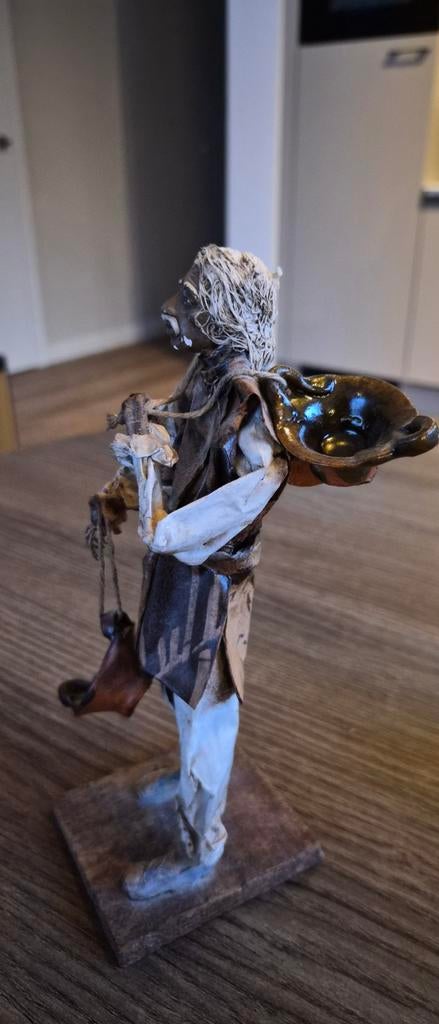 Vintage Mexicaanse Papier-maché Beeld Houtbewerker, Ophalen of Verzenden