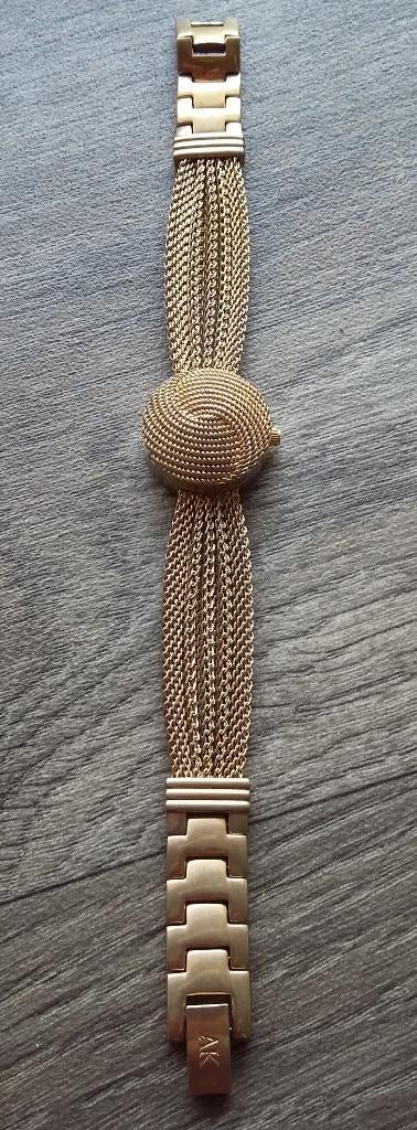 Vintage Model1980-1990 merk ANNE KLEIN Dames Horloge Werkend, Ophalen of Verzenden, Overige materialen, Overige typen, Verguld