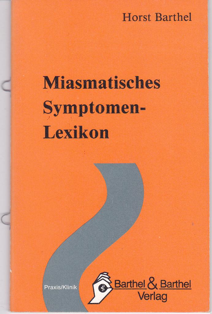 Barthel: miasmatisches Symptomen-Lexikon, Ophalen of Verzenden, Natuurwetenschap