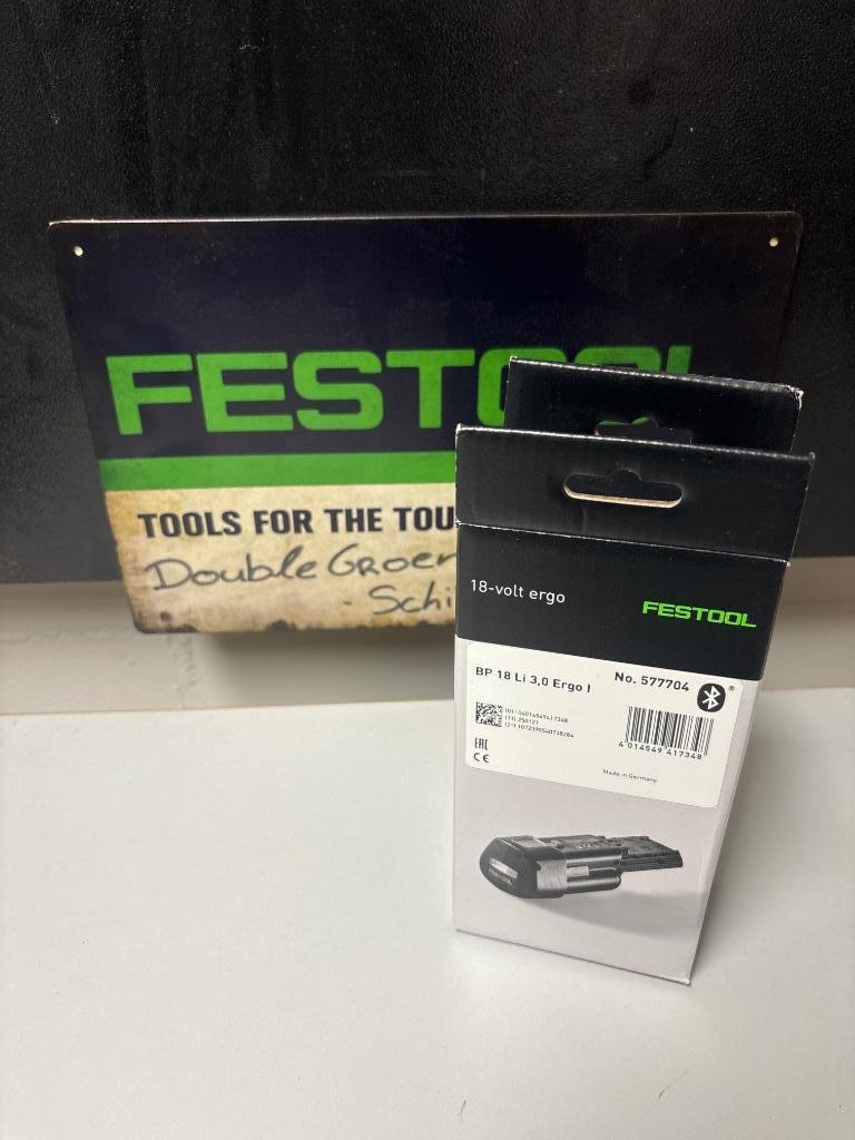 Nieuwe Festool BP 18 Li 3,0 Ergo Accu met Bluetooth