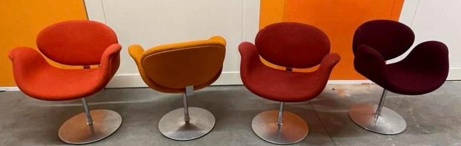 Artifort Little Tulip draaistoelen - Pierre Paulin design, Gebruikt, Overige kleuren, Tulip, Ophalen of Verzenden