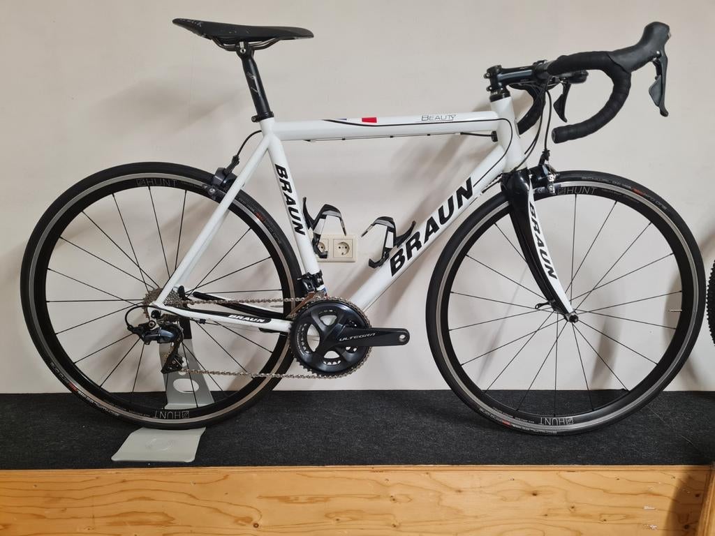 custom stalen Braun Beauty 51cm Ultegra racefiets Hunt, 28 inch, Gebruikt, Staal, Heren