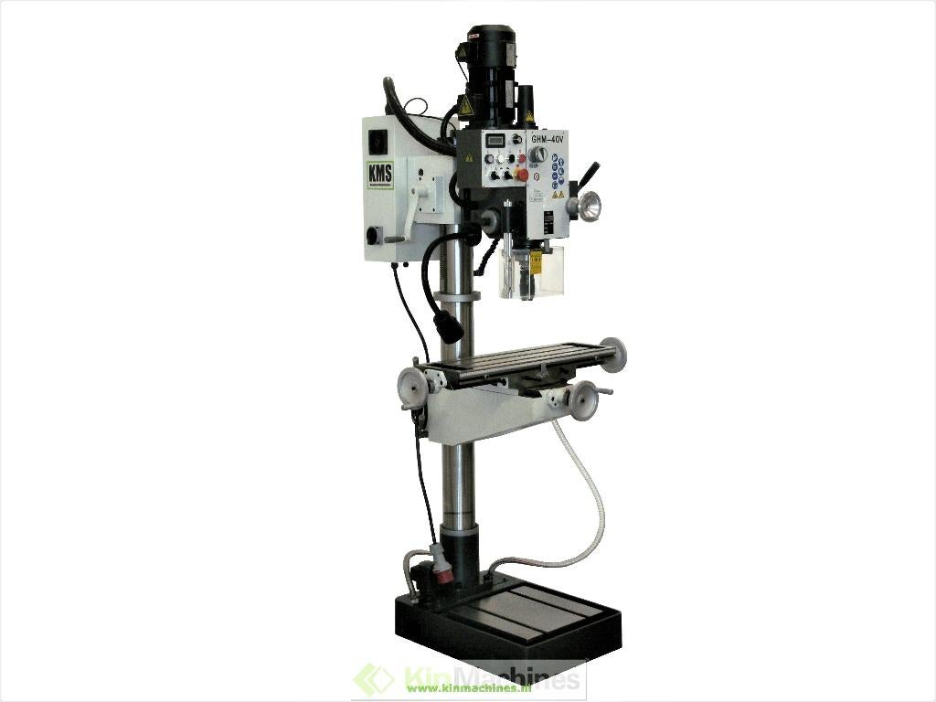 Kolomboormachine met kruistafel KMS GHM-40V, Variabel toeren, Ophalen, 600 watt of meer, Nieuw, KMS