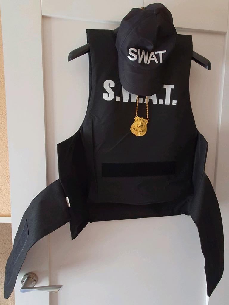 Pak van S.W.A.T. voor carnaval maat XL, Ophalen of Verzenden, Nieuw, 170 of groter, Jongen of Meisje