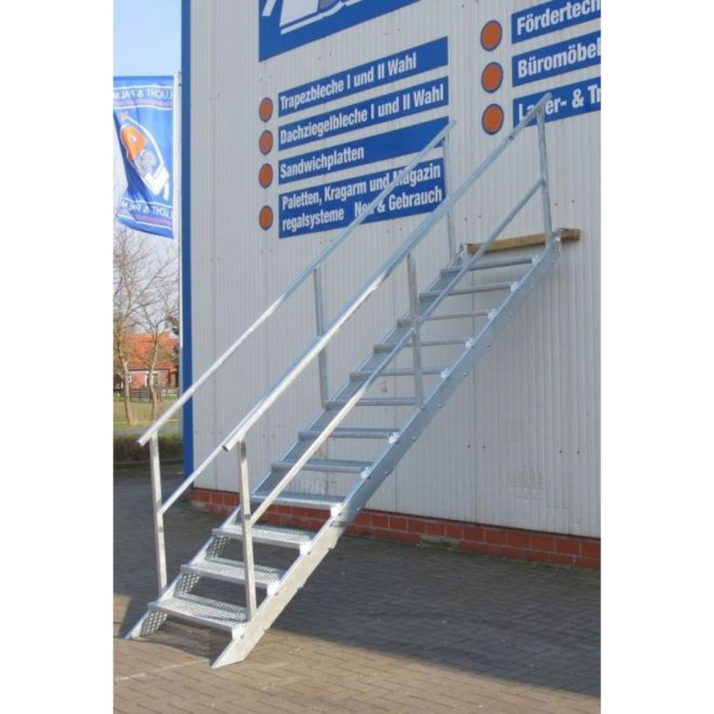 Stalen trap verzinkt, Doe-het-zelf en Verbouw, Ladders en Trappen, Verzenden, Nieuw, Trap, 2 tot 4 meter
