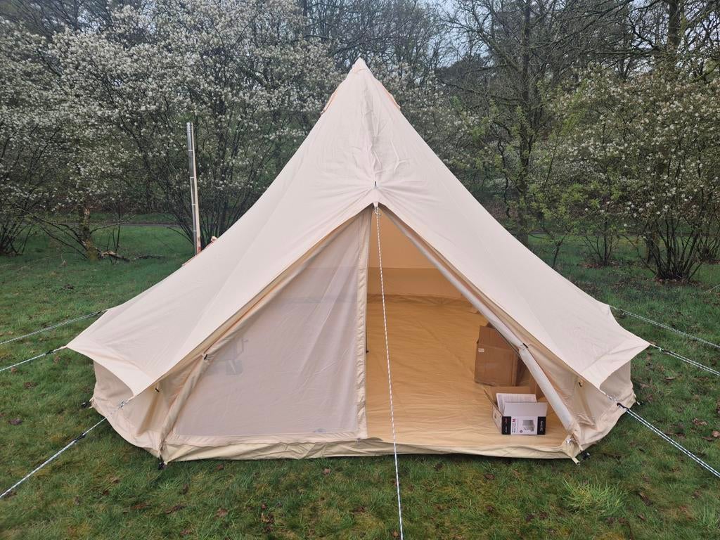 Polycotton bell tent, NIEUW, 5 meter, kwaliteit belltent...., Ophalen of Verzenden, Nieuw