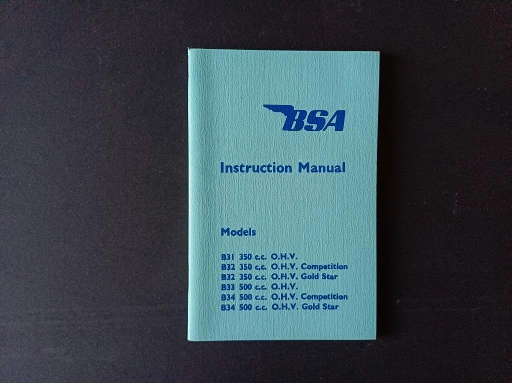 BSA Instruction Manual Instructieboekje, Motoren, Ophalen of Verzenden, Overige merken