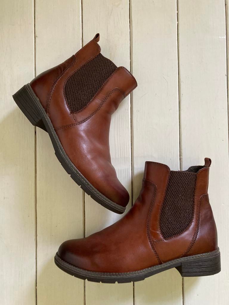 Bruine leren Medicus chelsea enkellaarzen maat 8, Bruin, Boots, Ophalen of Verzenden, Zo goed als nieuw