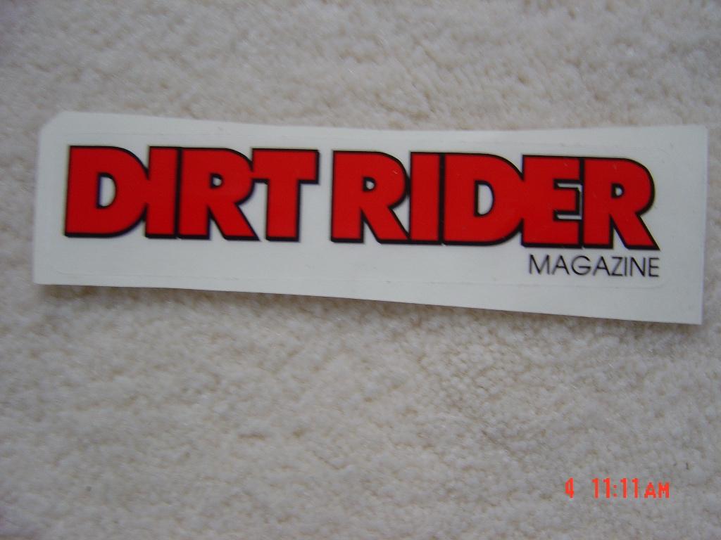 Sunstar DirtRider Magazine SRC Stroker Prox motor sticker, Ophalen of Verzenden