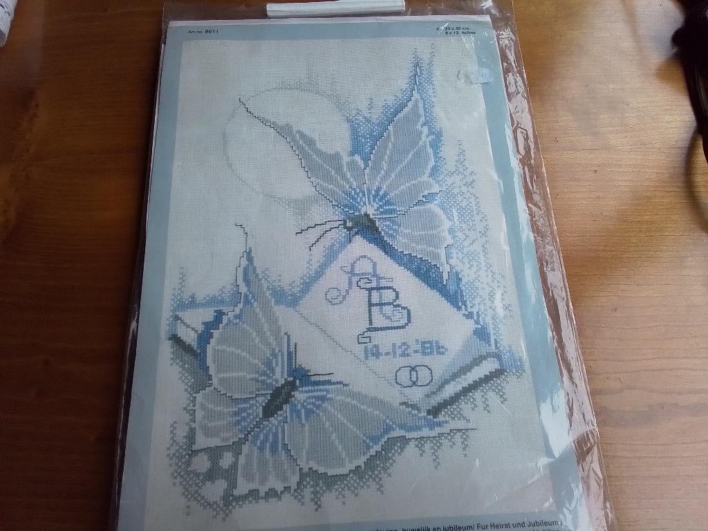 Borduurpakket ' Huwelijk' van Maria van Scharrenburg, Ophalen of Verzenden, Nieuw, Handborduren, Borduurpakket